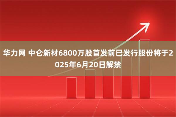 华力网 中仑新材6800万股首发前已发行股份将于2025年6月20日解禁